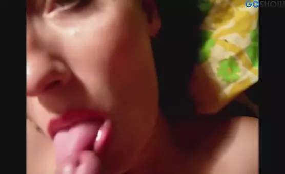 Slut Pleasures Man with Tongue and Boobies